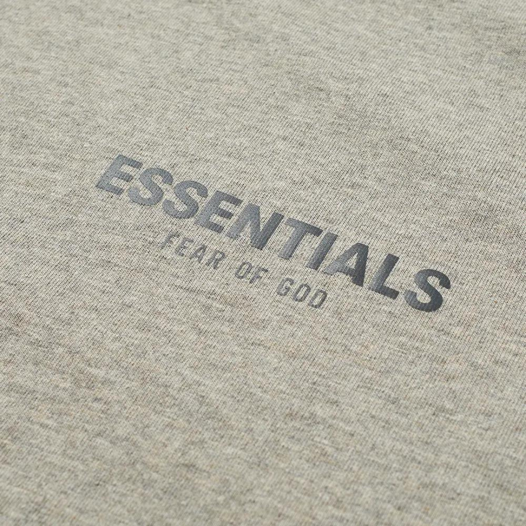 Fear of God (FOG) Essentials Tee - Core Collection Dark Heather Oatmeal FW21